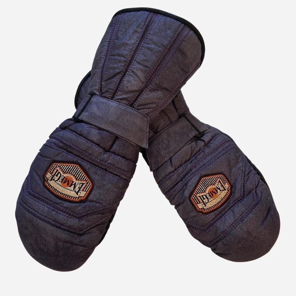 Very Rare Vintage Womens Emmegi purple ski gloves super soft lining